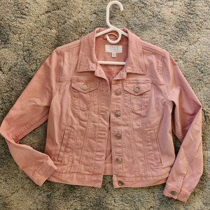 Womens Jean Jacket. Pink Size 4-6